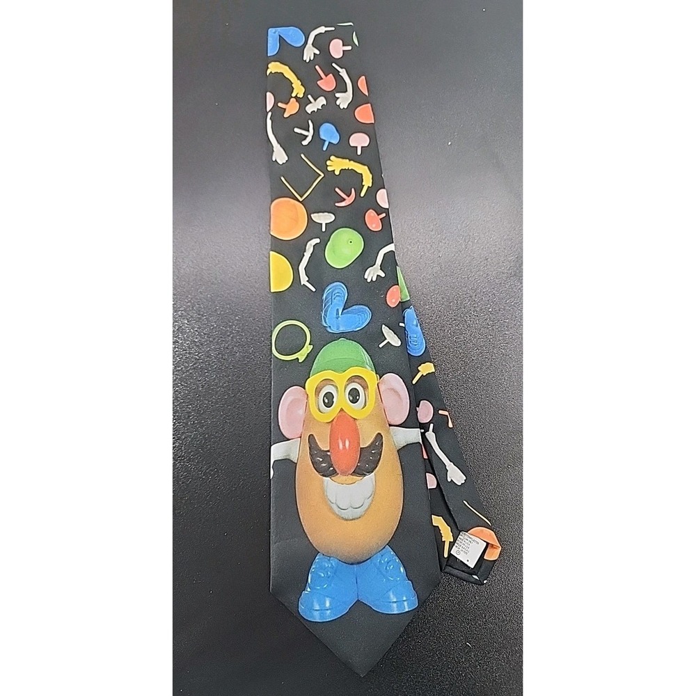 Toy Story Mr. Potato Head   Vintage  Silk Necktie 1996 Hasbro Wally‎ Wear